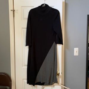 Calvin Klein sweater dress with gray side detail
